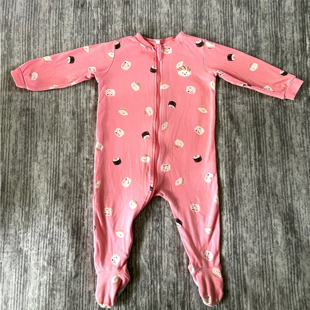Pink Sushi Print Pekkle pyjamas in perfect condition!